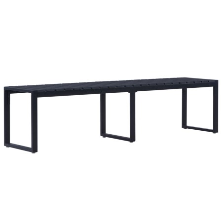 Gartenbank schwarze PS-Platte 180 cm von vidaXL, Gartenbänke - Ref: Foro24-49493, Preis: 162,96 €, Rabatt: %