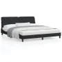 Black velvet bed frame with LED lights 180x200 cm by vidaXL, Beds and slatted bases - Ref: Foro24-3213869, Price: 268,87 €, D...