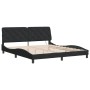 Black velvet bed frame with LED lights 180x200 cm by vidaXL, Beds and slatted bases - Ref: Foro24-3213869, Price: 268,44 €, D...