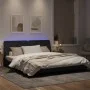 Black velvet bed frame with LED lights 180x200 cm by vidaXL, Beds and slatted bases - Ref: Foro24-3213869, Price: 268,87 €, D...