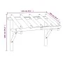 Pérgola de puerta de madera maciza de pino 150x100x100 cm de vidaXL, Toldos - Ref: Foro24-49452, Precio: 86,08 €, Descuento: %