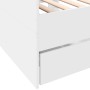 Liege mit weißen Holzwerkstoffschubladen 90x190 cm von vidaXL, Betten und Lattenroste - Ref: Foro24-3280825, Preis: 194,30 €,...