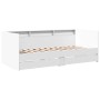 Tumbona con cajones madera de ingeniería blanco 90x200 cm de vidaXL, Camas y somieres - Ref: Foro24-3280846, Precio: 184,88 €...