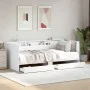 Lounger with white engineered wood drawers 90x200 cm by vidaXL, Beds and slatted bases - Ref: Foro24-3280846, Price: 185,30 €...