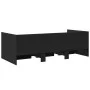 Lounger with black engineered wood drawers 90x200 cm by vidaXL, Beds and slatted bases - Ref: Foro24-3280819, Price: 242,77 €...