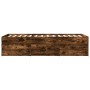 Tumbona con cajones madera ingeniería roble ahumado 90x200 cm de vidaXL, Camas y somieres - Ref: Foro24-3280878, Precio: 184,...