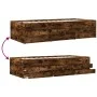 Lounger with drawers engineered smoked oak wood 90x200 cm by vidaXL, Beds and slatted bases - Ref: Foro24-3280878, Price: 176...