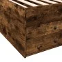Lounger with drawers engineered smoked oak wood 90x200 cm by vidaXL, Beds and slatted bases - Ref: Foro24-3280878, Price: 176...