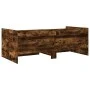 Lounger with drawers engineered smoked oak wood 90x200 cm by vidaXL, Beds and slatted bases - Ref: Foro24-3280850, Price: 201...
