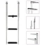 Folding boarding ladder 3 steps stainless steel by vidaXL, Boat scales - Ref: Foro24-92374, Price: 66,48 €, Discount: %