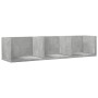 Betongraue Wandmöbel aus Holzwerkstoff, 75 x 18 x 16,5 cm von vidaXL, Regale und Regale - Ref: Foro24-840435, Preis: 24,22 €,...