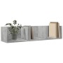 Betongraue Wandmöbel aus Holzwerkstoff, 75 x 18 x 16,5 cm von vidaXL, Regale und Regale - Ref: Foro24-840435, Preis: 24,22 €,...