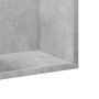 Mueble de pared madera ingeniería gris hormigón 75x18x16,5 cm