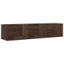 Wall furniture 2 units oak brown engineered wood by vidaXL, Shelves and shelves - Ref: Foro24-840442, Price: 34,52 €, Discoun...
