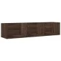 Wall furniture 2 units oak brown engineered wood by vidaXL, Shelves and shelves - Ref: Foro24-840442, Price: 34,01 €, Discoun...