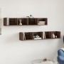 Muebles de pared 2 uds madera marrón roble 99x18x16,5 cm de vidaXL, Estantes y estanterías - Ref: Foro24-840456, Precio: 44,9...