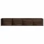 Muebles de pared 2 uds madera marrón roble 99x18x16,5 cm de vidaXL, Estantes y estanterías - Ref: Foro24-840456, Precio: 44,2...