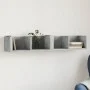 Wandmöbel aus technischem Holz in Betongrau, 99 x 18 x 16,5 cm von vidaXL, Regale und Regale - Ref: Foro24-840449, Preis: 25,...