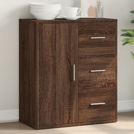 Oak brown engineered wood sideboard 60x31x70 cm by vidaXL, Sideboards - Ref: Foro24-840477, Price: 78,03 €, Discount: %
