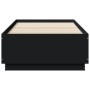 Estructura cama con luces LED madera ingeniería negro 90x190 cm de vidaXL, Camas y somieres - Ref: Foro24-3209661, Precio: 13...
