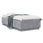 Concrete gray engineered wood bed frame 90x200cm by vidaXL, Beds and slatted bases - Ref: Foro24-3209726, Price: 115,81 €, Di...