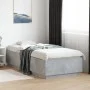 Concrete gray engineered wood bed frame 90x200cm by vidaXL, Beds and slatted bases - Ref: Foro24-3209726, Price: 114,42 €, Di...