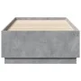 Concrete gray engineered wood bed frame 90x200cm by vidaXL, Beds and slatted bases - Ref: Foro24-3209726, Price: 114,42 €, Di...