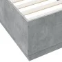 Concrete gray engineered wood bed frame 90x200cm by vidaXL, Beds and slatted bases - Ref: Foro24-3209726, Price: 114,42 €, Di...
