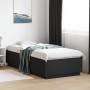 Black engineered wood bed frame 90x200 cm by vidaXL, Beds and slatted bases - Ref: Foro24-3209724, Price: 119,57 €, Discount: %