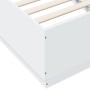 Weißer Bettrahmen aus Holzwerkstoff, 90 x 190 cm von vidaXL, Betten und Lattenroste - Ref: Foro24-3209751, Preis: 114,21 €, R...