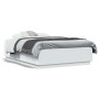 Estructura de cama madera de ingeniería blanca 140x190 cm de vidaXL, Camas y somieres - Ref: Foro24-3209730, Precio: 155,94 €...