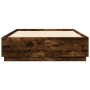 Smoked oak engineered wood bed frame 120x200cm by vidaXL, Beds and slatted bases - Ref: Foro24-3209713, Price: 142,48 €, Disc...