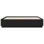 Estructura de cama madera de ingeniería negra 200x200 cm de vidaXL, Camas y somieres - Ref: Foro24-3209675, Precio: 168,50 €,...