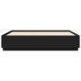 Estructura de cama madera de ingeniería negra 200x200 cm de vidaXL, Camas y somieres - Ref: Foro24-3209675, Precio: 170,60 €,...