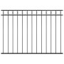 Panel de valla de acero 1,7x1,2 m negro de vidaXL, Paneles de vallas - Ref: Foro24-146318, Precio: 67,29 €, Descuento: %