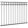 Panel de valla de acero 1,7x1,2 m negro de vidaXL, Paneles de vallas - Ref: Foro24-146318, Precio: 67,29 €, Descuento: %