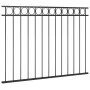 Steel fence panel 1.7x1.2 m black by vidaXL, fence panels - Ref: Foro24-146318, Price: 60,40 €, Discount: %
