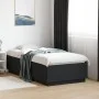 Bed frame with LED lights black engineered wood 75x190 cm by vidaXL, Beds and slatted bases - Ref: Foro24-3209668, Price: 127...