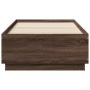 Brown oak engineered wood bed frame 75x190 cm by vidaXL, Beds and slatted bases - Ref: Foro24-3209764, Price: 110,52 €, Disco...