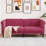 2-Sitzer-Sofa aus rotem Samt von vidaXL, Sofas - Ref: Foro24-372579, Preis: 250,19 €, Rabatt: %