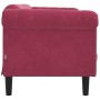 2-Sitzer-Sofa aus rotem Samt von vidaXL, Sofas - Ref: Foro24-372579, Preis: 250,19 €, Rabatt: %