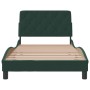 Dunkelgrüner Samtbettrahmen mit Kopfteil 100x200 cm von vidaXL, Betten und Lattenroste - Ref: Foro24-3207908, Preis: 139,04 €...