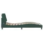 Dunkelgrüner Samtbettrahmen mit Kopfteil 100x200 cm von vidaXL, Betten und Lattenroste - Ref: Foro24-3207908, Preis: 136,96 €...