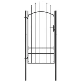 Schwarzes Gartentor aus Stahl 1x2,5 m von vidaXL, Gartentore - Ref: Foro24-146321, Preis: 158,20 €, Rabatt: %