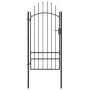 Puerta de jardín de acero negro 1x2,5 m de vidaXL, Puertas de jardín - Ref: Foro24-146321, Precio: 164,67 €, Descuento: %