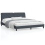 Bettgestell mit dunkelgrauem Samtkopfteil 180x200 cm von vidaXL, Betten und Lattenroste - Ref: Foro24-3207936, Preis: 269,49 ...