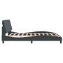 Bettgestell mit dunkelgrauem Samtkopfteil 180x200 cm von vidaXL, Betten und Lattenroste - Ref: Foro24-3207936, Preis: 269,49 ...