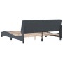Bettgestell mit dunkelgrauem Samtkopfteil 180x200 cm von vidaXL, Betten und Lattenroste - Ref: Foro24-3207936, Preis: 269,49 ...