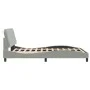 Light gray velvet bed frame with LED lights 120x200 cm by vidaXL, Beds and slatted bases - Ref: Foro24-3213843, Price: 177,05...