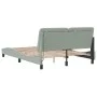 Light gray velvet bed frame with LED lights 120x200 cm by vidaXL, Beds and slatted bases - Ref: Foro24-3213843, Price: 177,05...